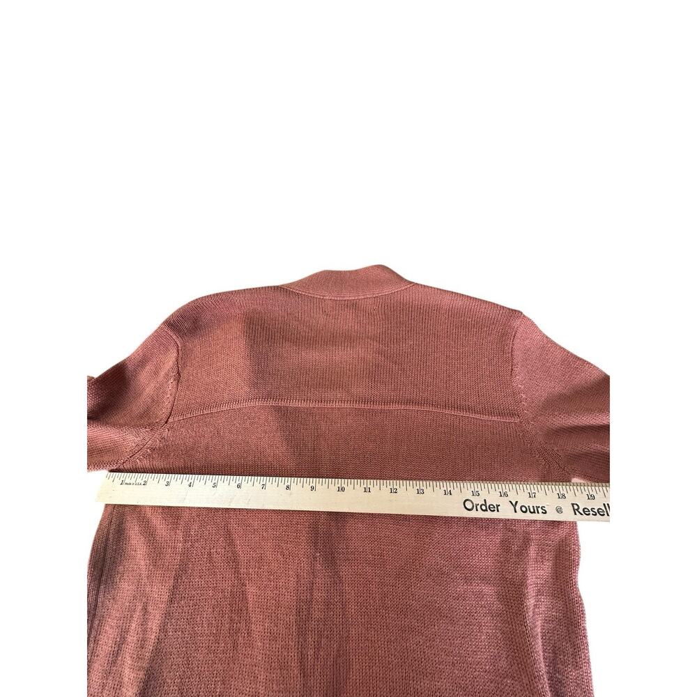 The Great The Wayward Wool-Blend Cardigan Tie Waist Pink Size 0 - Picture 3 of 10